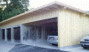 Garagendachstuhl mit Doppelcarport